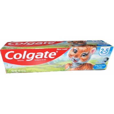 Colgate Toddler Buble Fruit 2-5 let detská s příchutí žvýkažky 50 ml