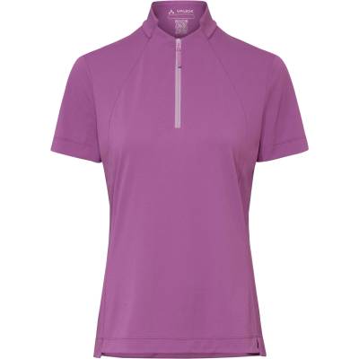 Vaude Дамска фланелка с къс ръкав за колоездене Vaude Women's Adlux Half Zip Shirt Cycling jersey - Magenta - размер 38 (EU) (156-2795-0212)