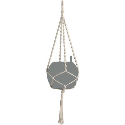 Lechuza Macramé záves na kvetináč Cotton Boho prírodný 90 cm
