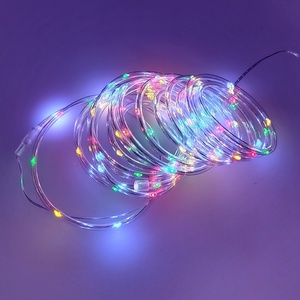 Baterie Centrum LED външен коледен гирлянд 100xLED/3xAA 5, 45 м IP44 многоцветен (BC0789)