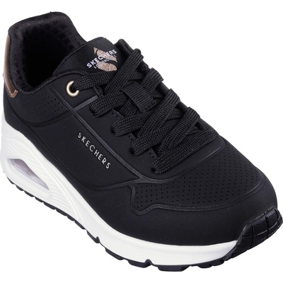 Skechers Детски маратонки Skechers Uno Stand On Air Junior Girls Trainers - Black/Pink
