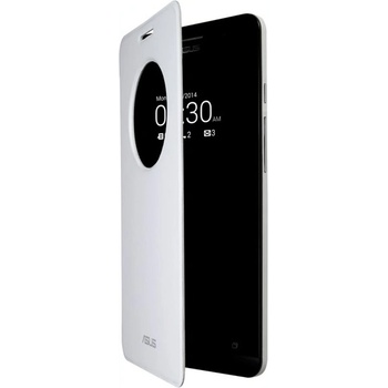 ASUS Калъф за Asus ZenFone 5, отваряем с прозорец, поликарбонатов, Asus View Flip, бял