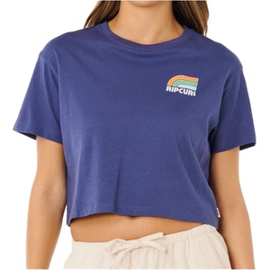 Rip Curl Дамска тениска Rip curl Women's Surf Side Cropped Tee T-shirt - Navy - размер XL (916-5867-0216)