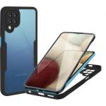 Techsuit Калъф за Samsung Galaxy A12 + Протектор - ColorVerse 360 Series - Черен