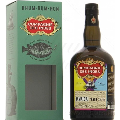 Compagnie des Indes Jamaica 9y 43% 0,7 l (karton)
