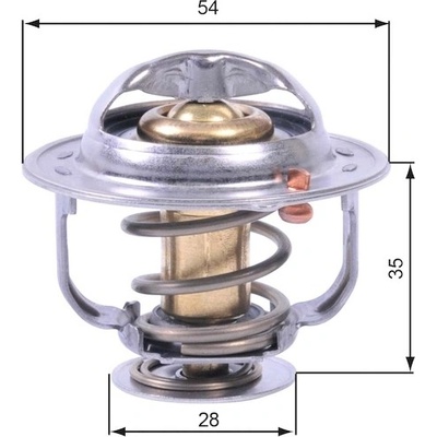 Termostat, chladivo GATES TH43880G1 GT TH43880G1