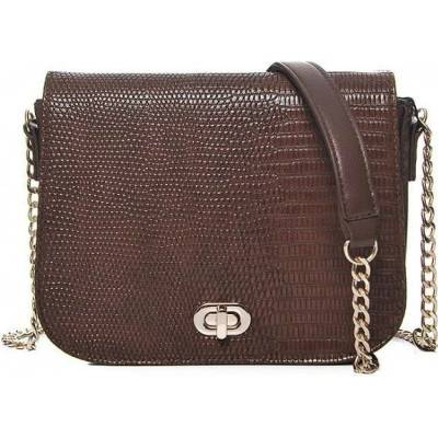 Kabelka Fashion Croc crossbody hnědá hnedá