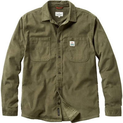 Passenger Мъжка риза с копчета Passenger Backcountry Cord Light Shirt - Dusty Olive (033-2663-0313)
