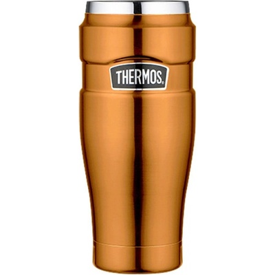 Thermos Style vodotěsný termohrnek s otočným uzávěrem 470 ml měděná