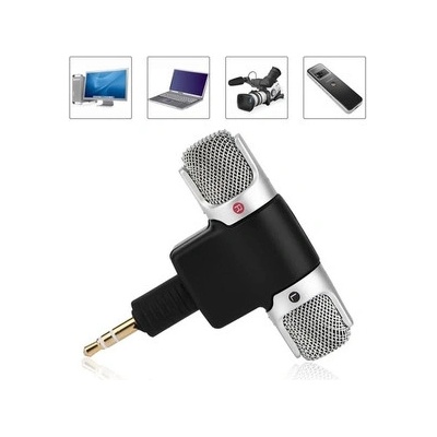 Externí mikrofon pro mobilní telefon, kameru, notebook, foťák 3,5mm jack – Sleviste.cz