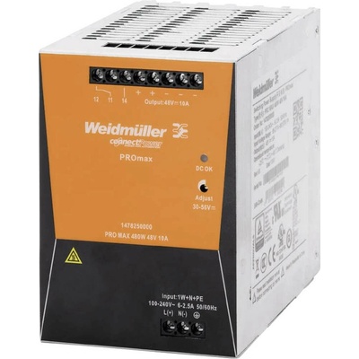Weidmüller 1478250000 síťový zdroj na DIN lištu 48 V/DC 10 A 480 W Obsah 1 ks
