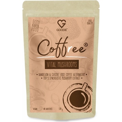 Goodie Coffree Vital Mushrooms 5 synergických druhů duální extrakty 120 g