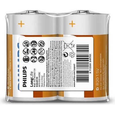 Philips LongLife D 2ks R20L2F/10