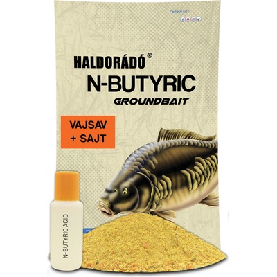 Haldorado Krmivo N-Butyric Grundbait Kyselina maslová + Syr 800 g+50 ml