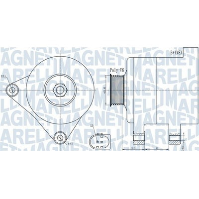 Alternátor MAGNETI MARELLI 063732011010