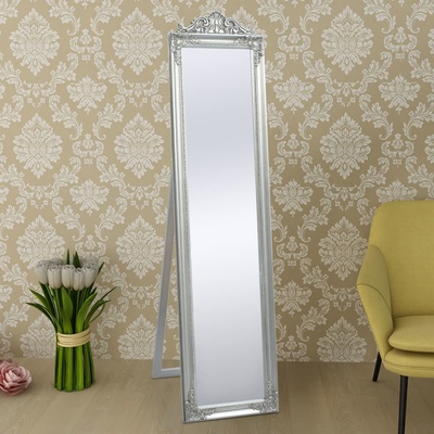 vidaXL Marketos barokní styl 160 x 40 cm stříbrné