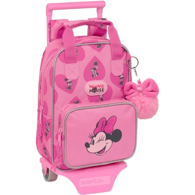 Minnie Mouse Училищна чанта с колелца Minnie Mouse Loving Розов 20 x 28 x 8 cm