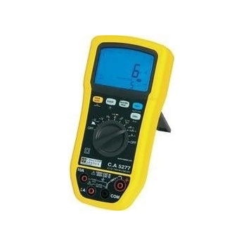 Chauvin Arnoux C.A 5277 ochrana proti stříkající vodě (IP54) CAT III 1000 V, CAT IV 600 V Displej (counts): 6000