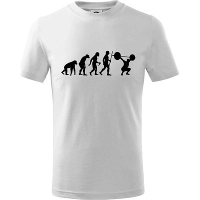 Evolution fitness tričko detské biela