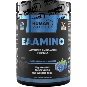 Human Protect EAAmino | with Electrolytes and Recovery Support [450 грама] Синя малина