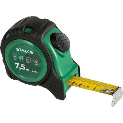 Stalco metr svinovací s protiskluzovým pouzdrem, 7,5 m x 25 mm