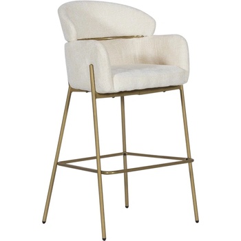 Carmen Бар стол Carmen CUNEO, до 100кг, дамаска, метална база, прахово боядисан, тъмносив (bt-3521306)