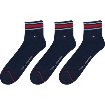 Tommy Hilfiger Мъжки чорапи Tommy Hilfiger 3 Pack Sports quarter Socks Mens - Navy
