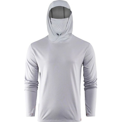 Grundéns tričko Tough Sun Masked Hoodie Mist