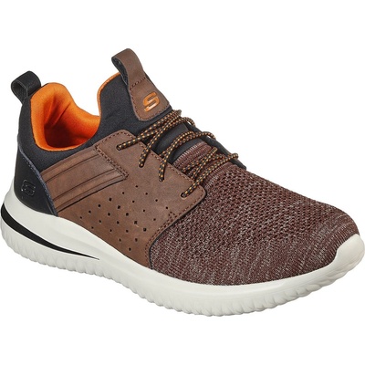 Skechers Маратонки Skechers Men's Delson Cicada Low-Top Trainers - Chocolate