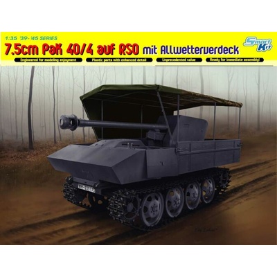 DRAGON Model Kit military 6679 7.5cm PaK 40/4 auf RSO mit Allwetterverdeck 1:35