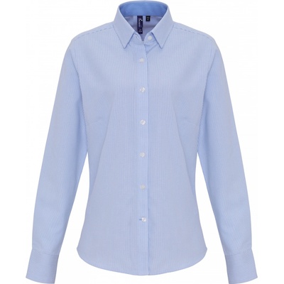Premier dámská košile PR 338 WHITE/OXFORD BLUE
