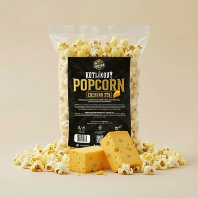 SnackAir Kotlíkový popcorn cheddar sýr 1,7 l