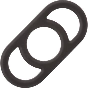 CalExotics Alpha Liquid Silicone Commander Ring Black