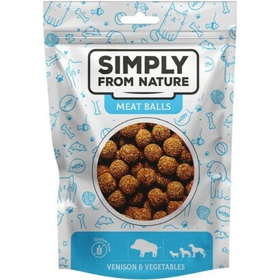 SIMPLY FROM NATURE Zverinové guľky so zeleninou pre psov 80 g