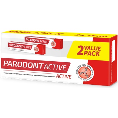 Комплект Пасти за зъби Parodont Active 2 БР Х 75 ML (а-2000-001179_1)
