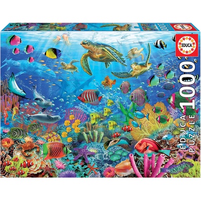 Educa Пъзел Educa от 1000 части - Тропически костенурки (EDU19266)