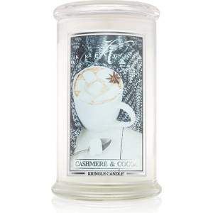 Kringle Candle Cashmere & Cocoa ароматна свещ 624 гр