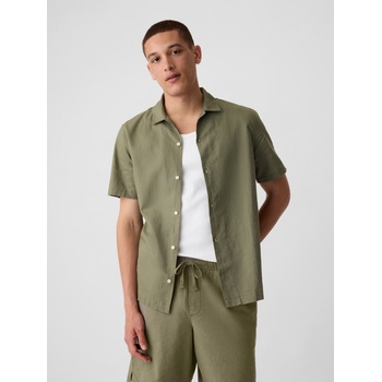GAP Риза от лен GAP Vacay Shirt GAP | Zelen | МЪЖЕ | S