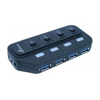MediaRange USB Хъб MediaRange 4 портов USB Type-A 3.0