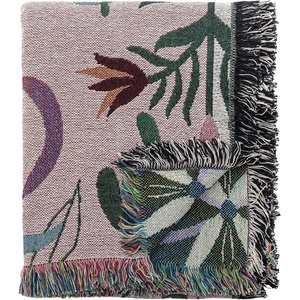 Bloomingville Одеяло със смес от памук 130x160 cm Yash - Bloomingville (82073177)