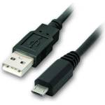 VCOM Кабел VCom CU271, USB A(м) към USB Micro B(м), 0.5m, черен