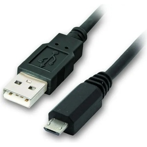 VCOM Кабел VCom CU271, USB A(м) към USB Micro B(м), 0.5m, черен