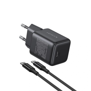 UGREEN 30W USB-C GaN комплект за бързо зареждане черен EU X513