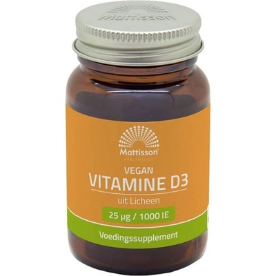 Mattisson Healthstyle Vegan Vitamin D3, 1000 IU, 120 софтгел капсули, Mattisson Healthstyle (MT2212)