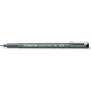 Image 1 of STAEDTLER Fineliner пигментен лайнер 0, 6 мм черен (308 06-9)