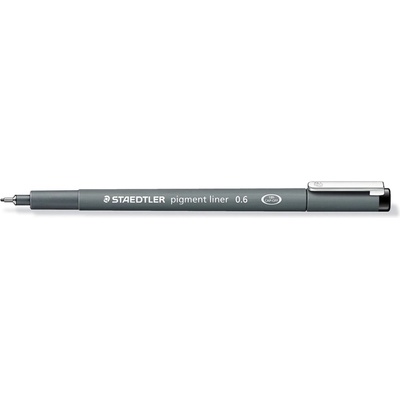 STAEDTLER Fineliner пигментен лайнер 0, 6 мм черен (308 06-9)