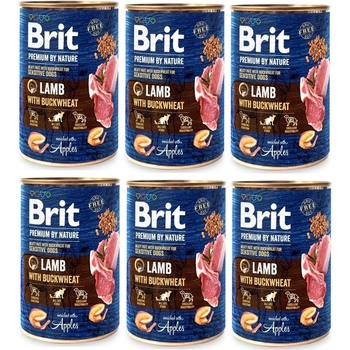 Brit Premium by Nature Агнешко с елда 6x400г