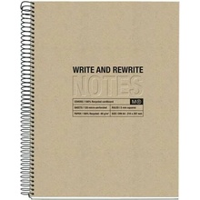 Miquelrius poznámkový blok Just black A4 recykl linka natural 120 listov