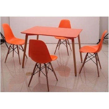 Bogdan Furniture Europe Трапезна маса Socrates-E20, оранжево/бук