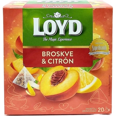 LOYD čaj Broskyna a citron 20 x 2 g